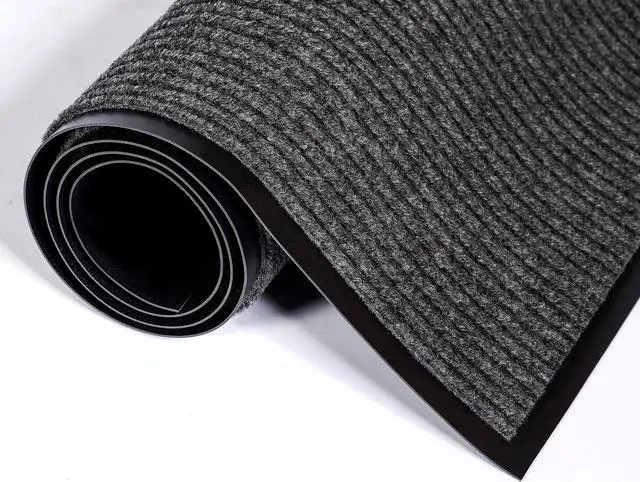 Alt view image 8 of 10 - Crown Needle Rib Wipe & Scrape Mat Polypropylene 36 x 60 Gray NR0035GY