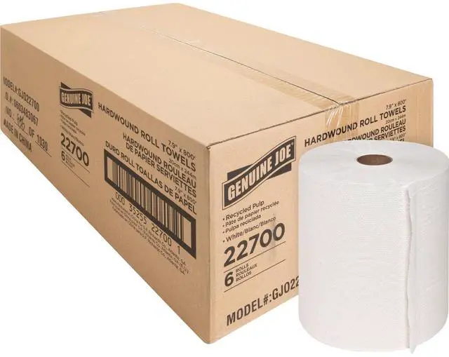 Main image of White Jumbo Bathroom Tissue 2-Ply 3 1/2 x 1000 ft 9"Dia 4/Carton