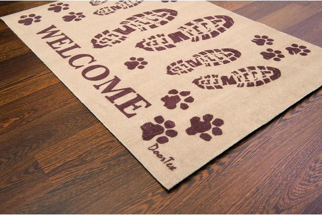 Alt view image 4 of 4 - Floortex Home / Office Decor Pad / Carpet Doortex Welcome Boots Design Door Mat - 24" x 39"