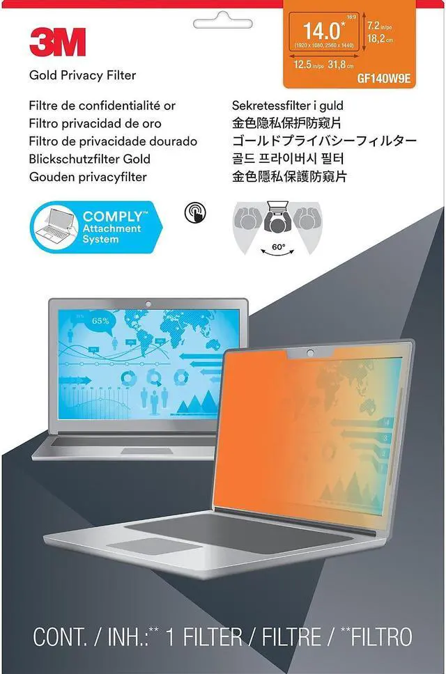 Alt view image 18 of 20 - 3M Privacy Screen Filter Gold
