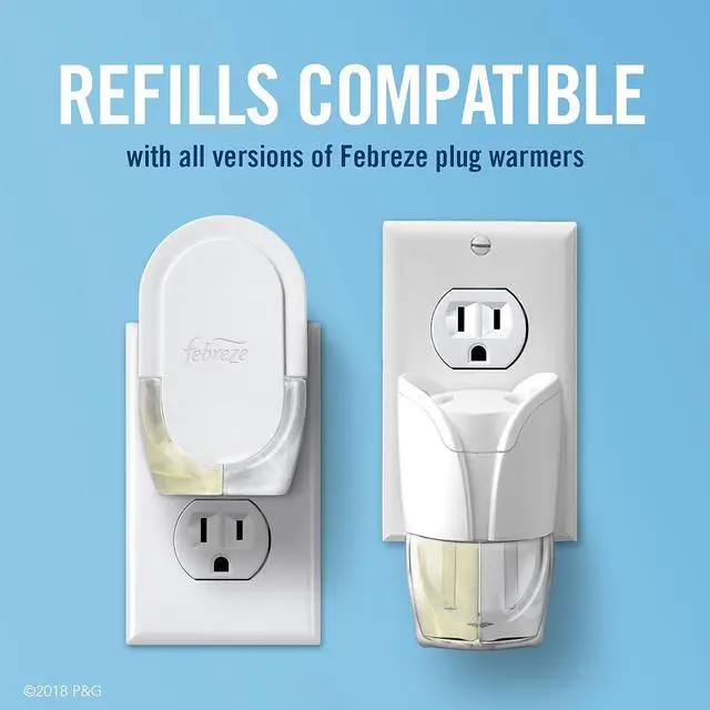 Alt view image 11 of 13 - Febreze PLUG Air Freshener Warmer 2.5" x 3" x 4" Off White 76985EA