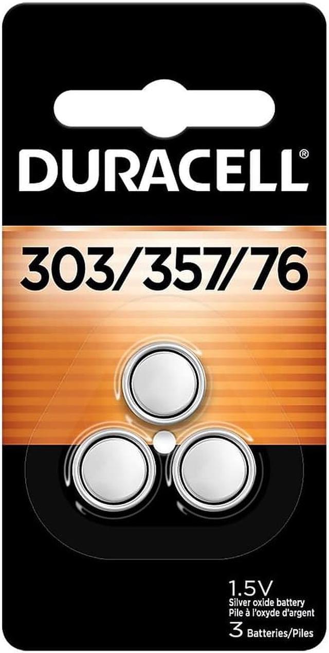 Duracell Silver Oxide Watch Battery, #303/357, 1.5-Volt, 3-Pk. | Brinkmann  Hardware