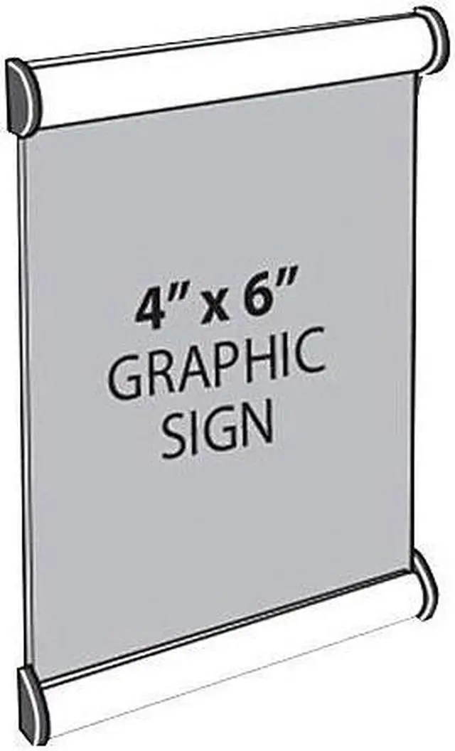 Alt view image 2 of 5 - Azar 4" x 6" Vertical/Horizontal Door Sign Snap Frame 300194