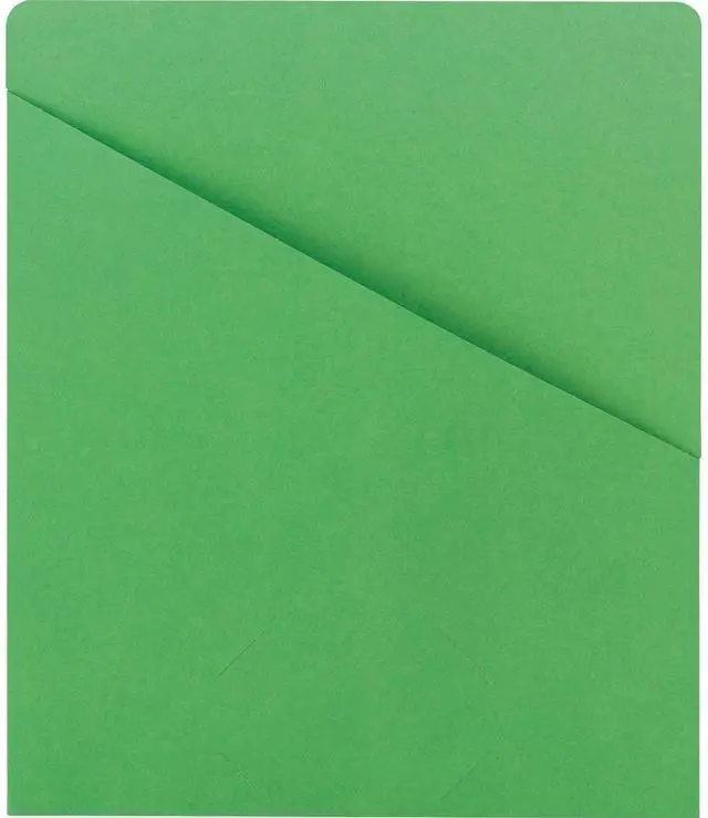 Alt view image 4 of 16 - Smead Slash Jacket 9-3/4"x11-1/2" 25/PK 11 Pt Green 75432