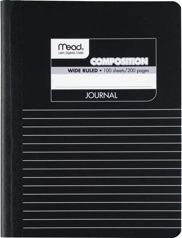 Alt view image 9 of 9 - Mead Composition Book Special Ruled 9-3/4"x7-1/2" Black Marble 09920