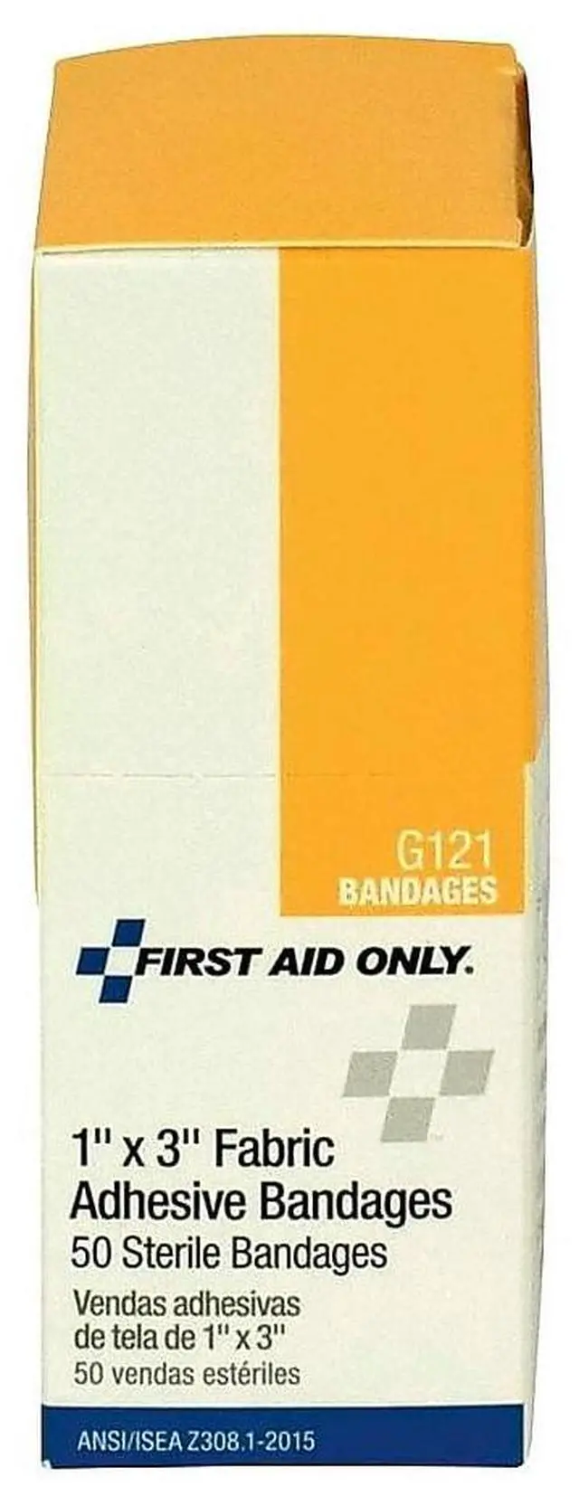 Alt view image 9 of 9 - First Aid Only Fabric Bandages 1" x 3" 50/Box G121