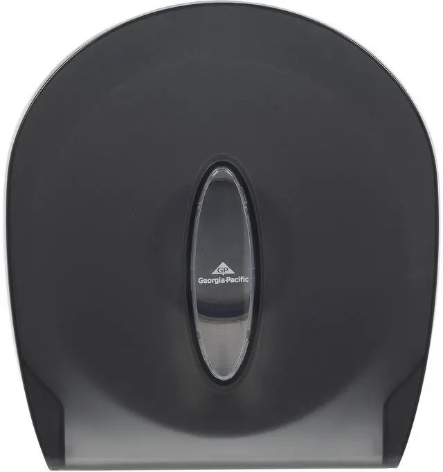 Alt view image 15 of 15 - Georgia Pacific 59009 Jumbo Jr. Bathroom Tissue Dispenser, 11.29" x 10.61" x 5.39", Translucent Smoke