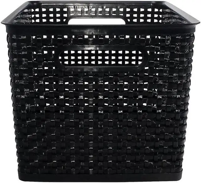 Alt view image 16 of 19 - Advantus SGS36006 Storage Studios Bin Weave Large Black