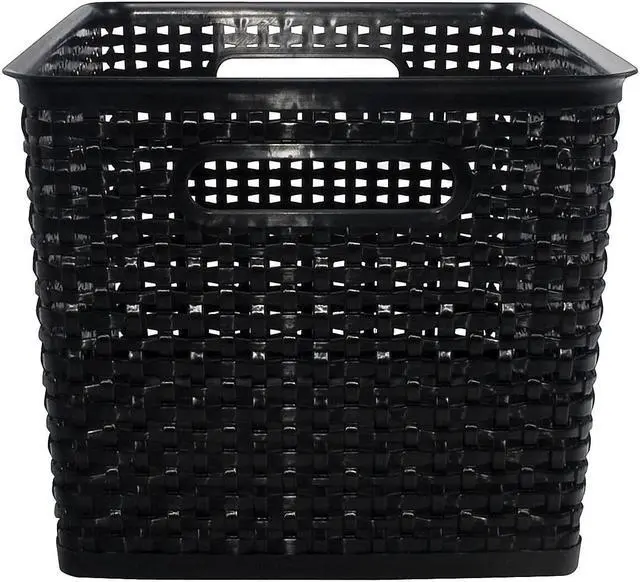 Alt view image 18 of 19 - Advantus SGS36006 Storage Studios Bin Weave Large Black