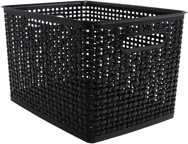 Alt view image 17 of 19 - Advantus SGS36006 Storage Studios Bin Weave Large Black