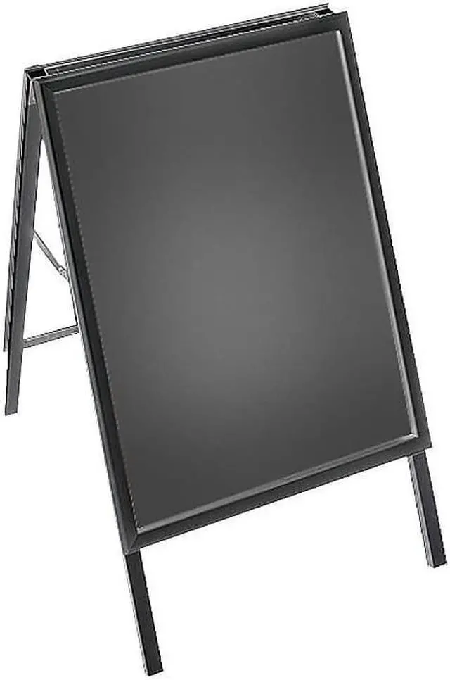 Main image of Azar A-Board Sign in Black. Slide-In Frame Size: 22"W x 28"H 300246