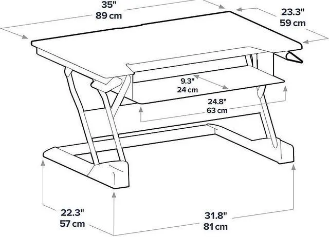 Alt view image 20 of 20 - Ergotron 33-397-085 WorkFit-T, Standing Desk Workstation (Black with Grey Surface)