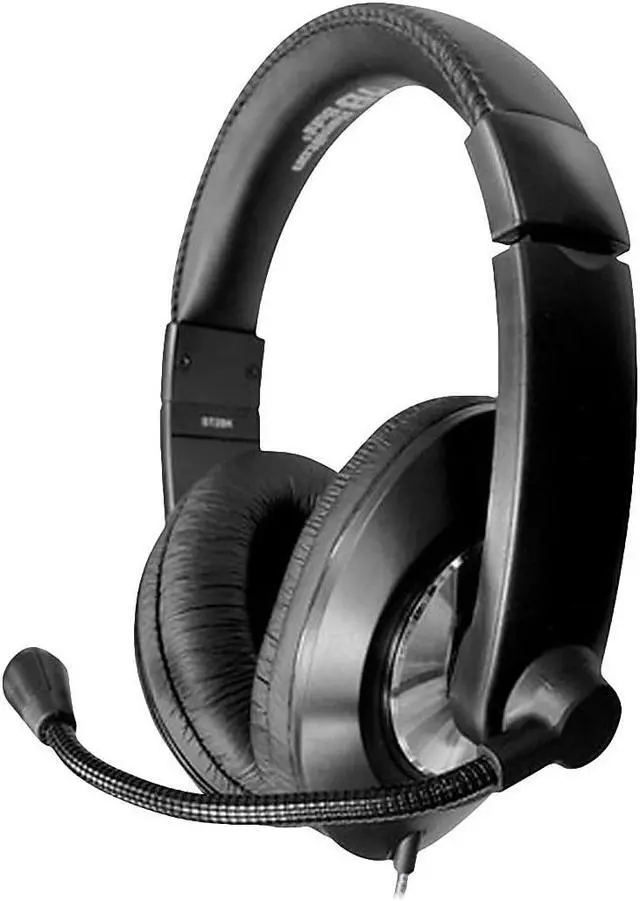 Alt view image 7 of 9 - HamiltonBuhl ST2BKU Smart-Trek™ Deluxe Stereo Headset with In-Line Volume Control and USB Plug - Black