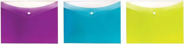 Main image of Pendaflex Dual-Pocket Snap Envelopes Letter Size Assorted Colors 95569
