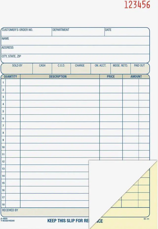 Alt view image 16 of 17 - Adams Carbonless Sales Order Books