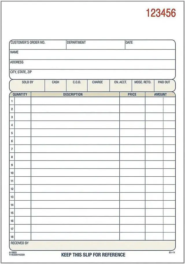 Alt view image 17 of 17 - Adams Carbonless Sales Order Books