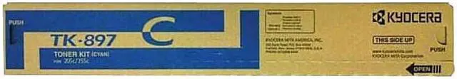 Alt view image 5 of 7 - Cyan Toner Cartridge for Kyocera TK-897C FS-C8520MFP, FS-C8525MFP, TASKalfa 205c, TASKalfa 255c, Genuine Kyocera Brand