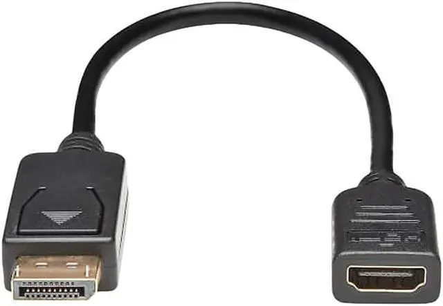 Alt view image 9 of 20 - Tripp Lite 1ft P136-001 DisplayPort To HDMI Video Adapter Converter Black