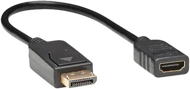 Alt view image 8 of 20 - Tripp Lite 1ft P136-001 DisplayPort To HDMI Video Adapter Converter Black