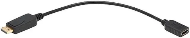 Alt view image 12 of 20 - Tripp Lite 1ft P136-001 DisplayPort To HDMI Video Adapter Converter Black