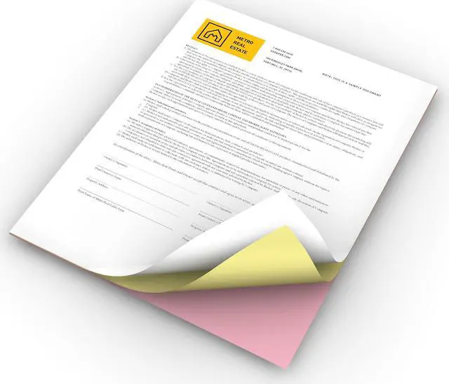 Alt view image 10 of 10 - Xerox Bold Digital Carbonless Paper 8 1/2 x 11 White/Canary/Pink 5 000 Sheets/CT