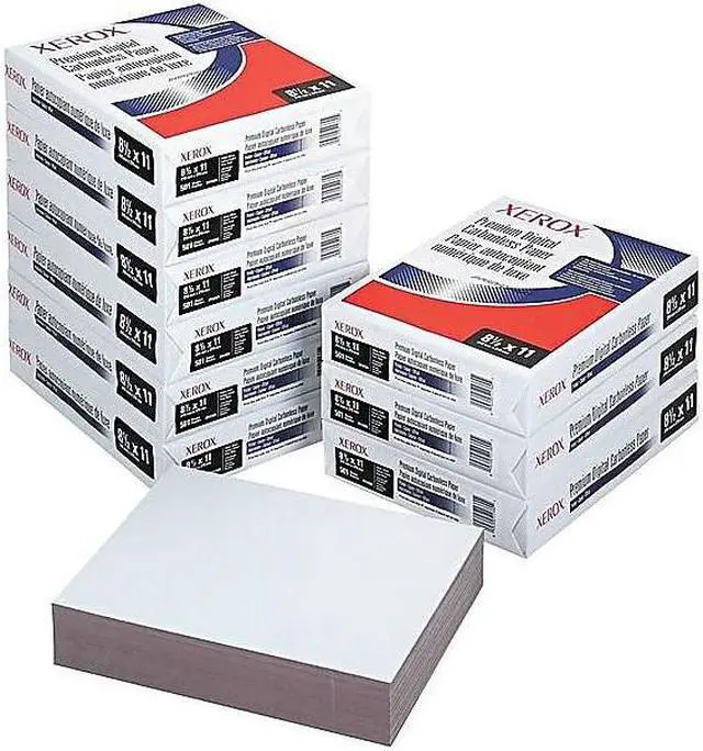 Alt view image 8 of 10 - Xerox Bold Digital Carbonless Paper 8 1/2 x 11 White/Canary/Pink 5 000 Sheets/CT