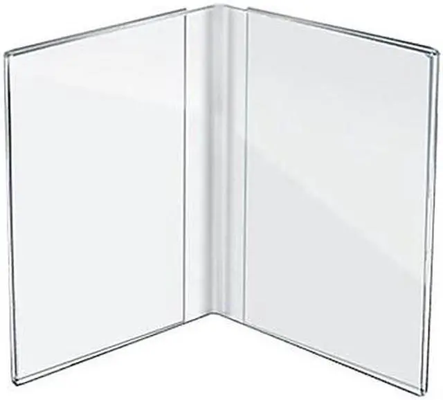 Alt view image 2 of 4 - Azar Displays Acrylic Dual Frame Sign Holder 10/Pack 107726
