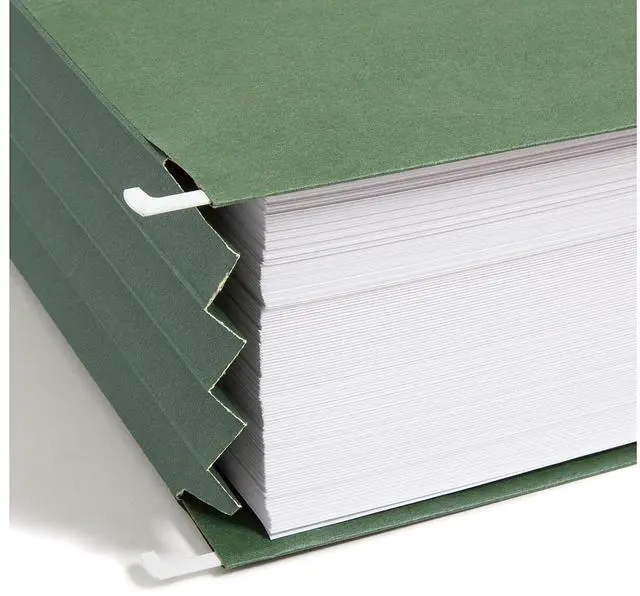 Alt view image 6 of 18 - Smead 100% Recycled Hanging Pockets with Full-Height Gusset Letter Green 10/Box 64226