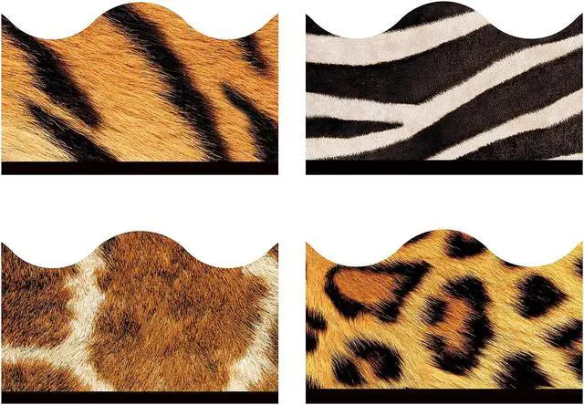 Alt view image 2 of 4 - Trend Enterprises Trend Terrific Trimmers Variety Pack Animal Prints T92917