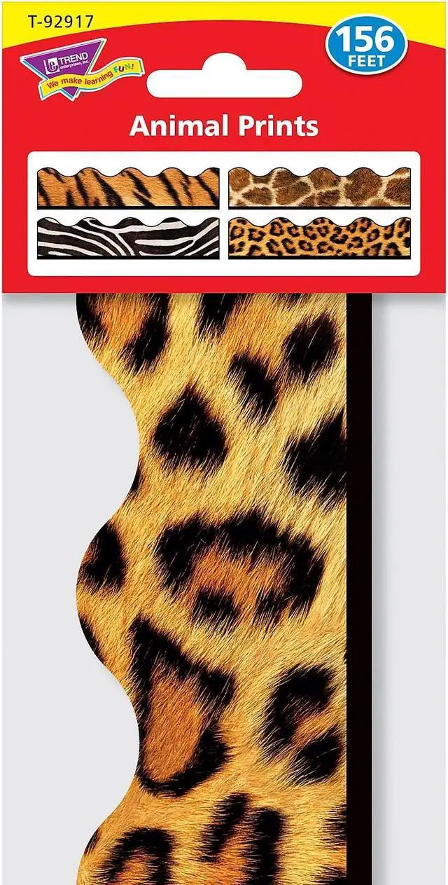 Alt view image 3 of 4 - Trend Enterprises Trend Terrific Trimmers Variety Pack Animal Prints T92917