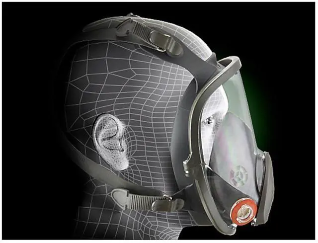 Alt view image 14 of 18 - 3M Full Facepiece Respirator 6000 Series Reusable 6900