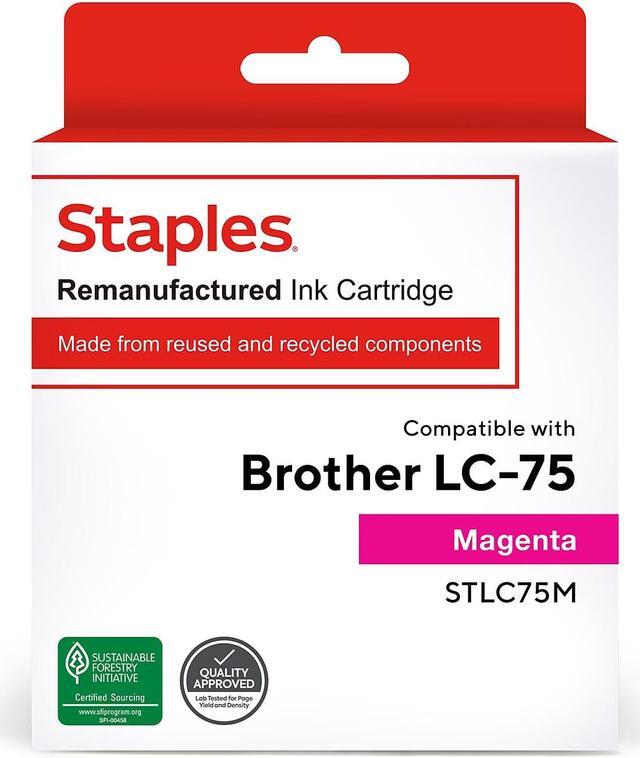 Remanufactured Magenta High-Yield Ink, Replacement for LC75M, 600 Page-Yield