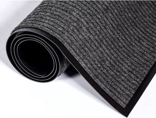 Alt view image 5 of 5 - Crown Needle Rib Wipe & Scrape Mat Polypropylene 48 x 72 Gray NR0046GY