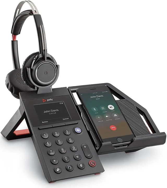 Alt view image 5 of 8 - Plantronics Poly Elara 60 WS Mobile Phone Station and Headset for Voyager Focus
