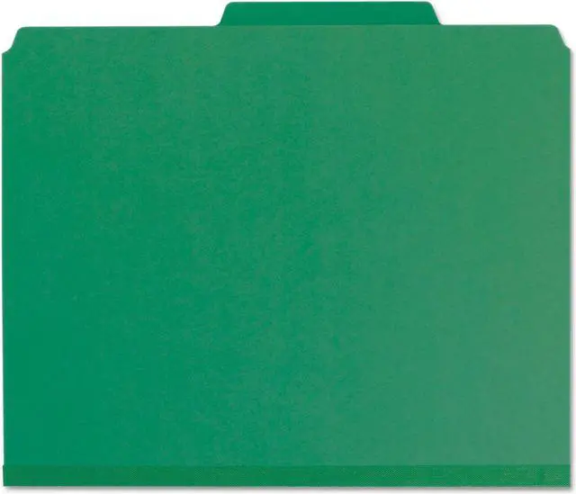 Alt view image 15 of 18 - Smead Pressboard Classification Folder 2" Exp. Two Dividers Letter Green 10/Box 14063