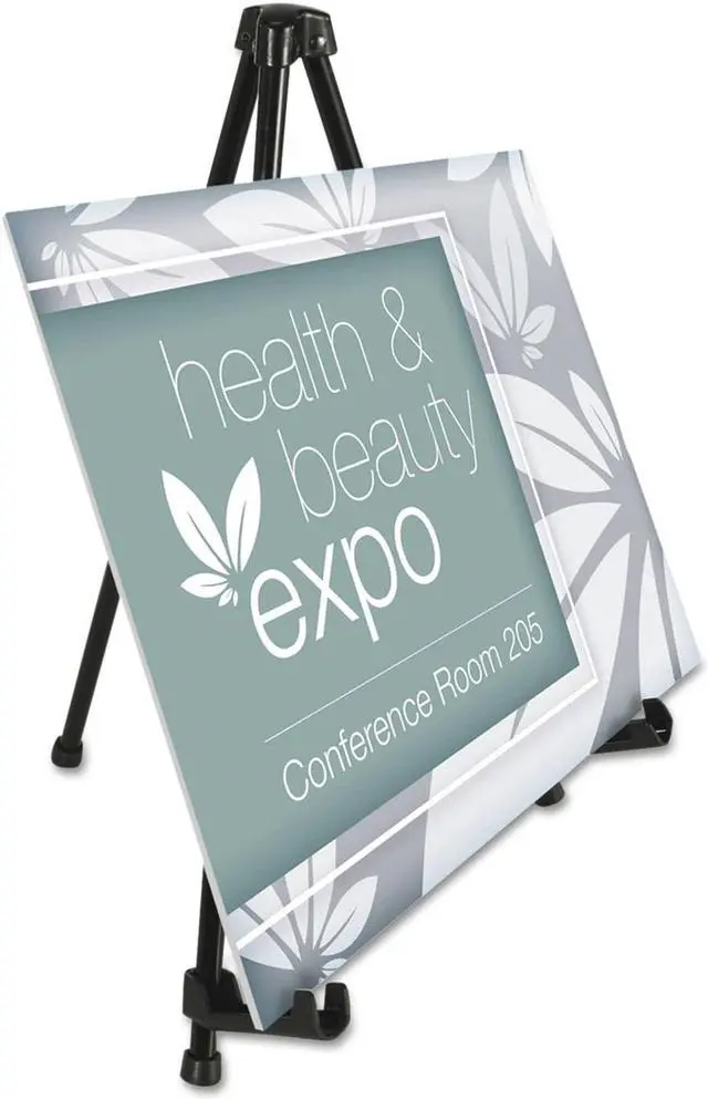 Alt view image 4 of 6 - MasterVision Instant Table-Top Easel 14 1/4" High Black FLX07201MV