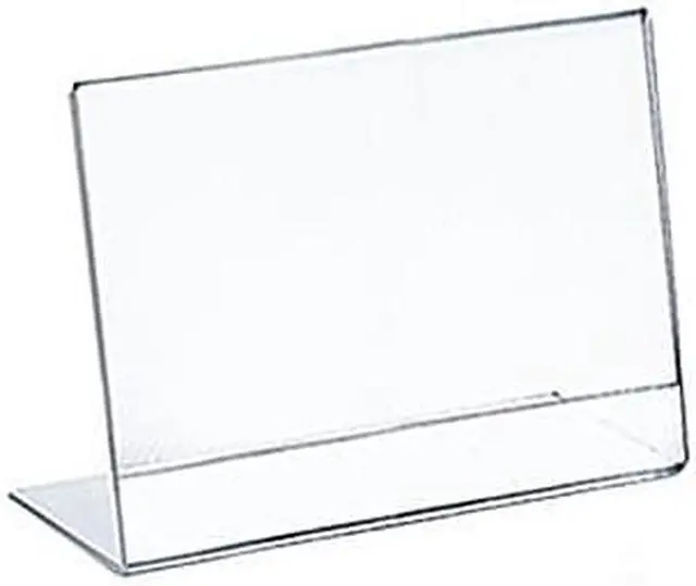 Main image of Azar Displays L Shaped Acrylic Sign HLR 10/Pack 112728