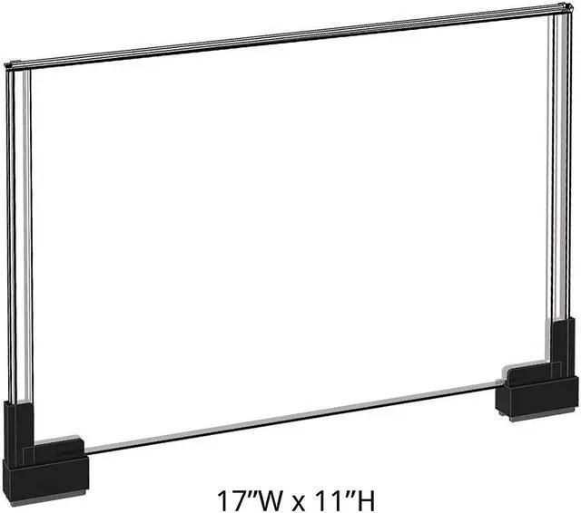 Alt view image 4 of 4 - Azar Large Two Sided Acrylic Sign Holder with Telescopic Grippers (109908)