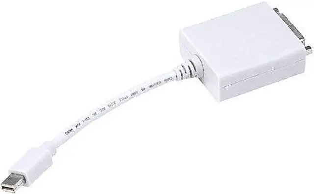 Alt view image 7 of 7 - Monoprice Mini DisplayPort 1.1 to DVI Adapter - White, Compatible With Google Chromebook Pixel, Mac Mini, MacBook, Mini DisplayPort Laptops