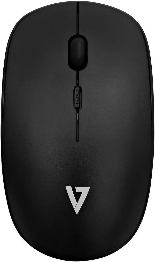 Alt view image 5 of 11 - V7 MW200-1E Black 4 Buttons Tilt Wheel RF Wireless Optical 1600 dpi Low Profile Mouse