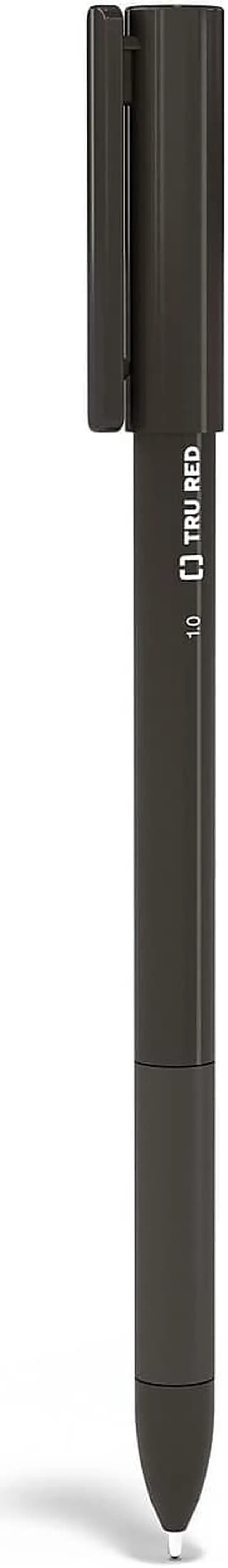 Alt view image 2 of 8 - TRU RED Ballpoint Gripped Pen Med Point 1.0mm Blk TR52867