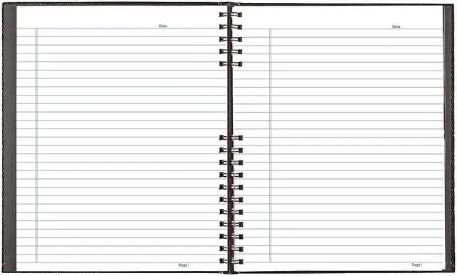 Alt view image 11 of 12 - Blueline NotePro Notebook 11 x 8 1/2 White Paper Black Cover 100 Ruled Sheets A10200BLK