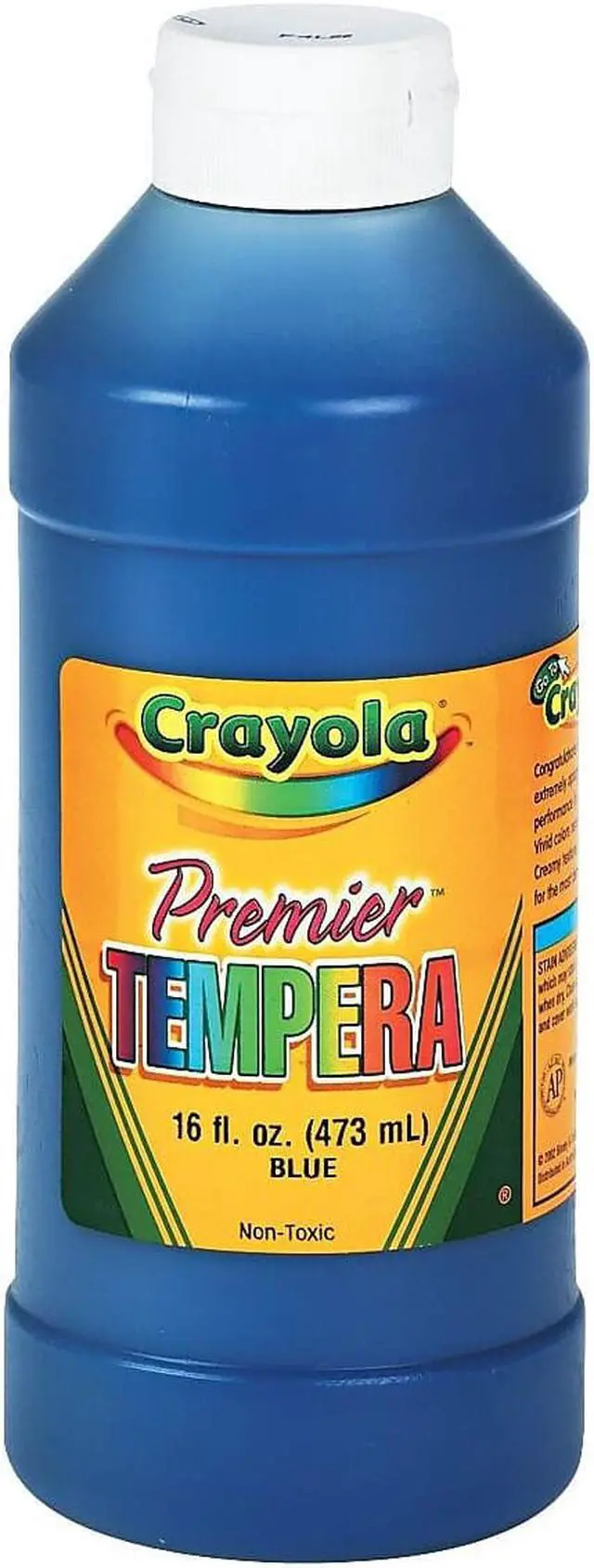 Alt view image 8 of 8 - Crayola. 541216042 Premier Tempera Paint, Blue, 16 oz