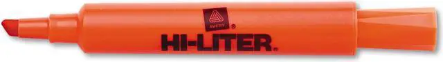 Alt view image 3 of 9 - Avery 24050 Desk Style Highlighter, Chisel Tip, Fluorescent Orange Ink, 12-Pk