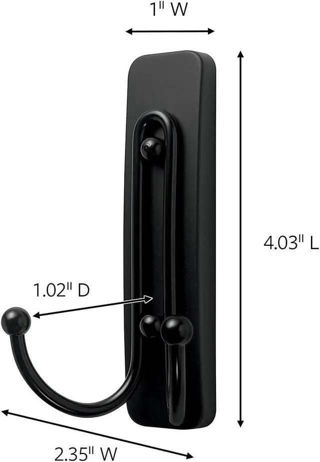 Alt view image 4 of 18 - 3M COMPANY 4LB BLK Decor DBL Hook 17036MB-ES