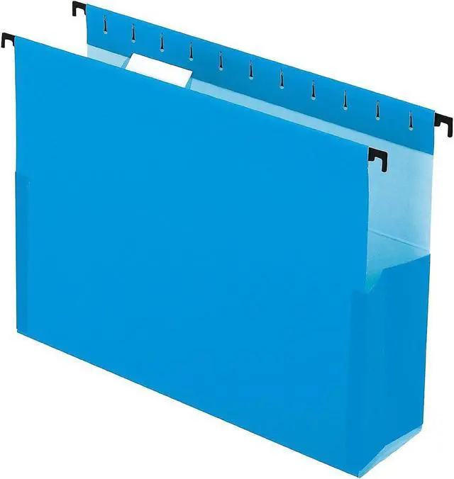 Alt view image 15 of 15 - Esselte Pendaflex / ACCO - 59203 - SureHook Reinforced Hanging Box Files, 3 Exp with Sides, Letter, Blue, 25/Box