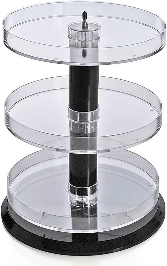 Alt view image 3 of 3 - AZAR DISPLAYS 227030 Three Tier Revolving Display 13.5"H x 11" Diameter