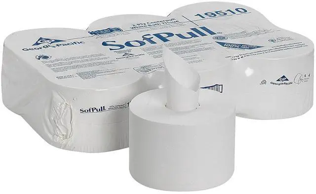 Alt view image 10 of 12 - SofPull High Capacity Center Pull Tissue 1000 Sheets/Roll 6 Rolls/Carton 19510