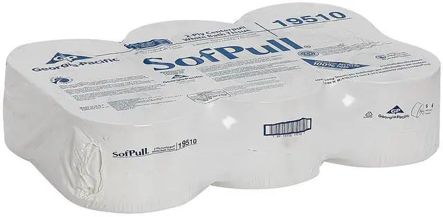 Alt view image 9 of 12 - SofPull High Capacity Center Pull Tissue 1000 Sheets/Roll 6 Rolls/Carton 19510