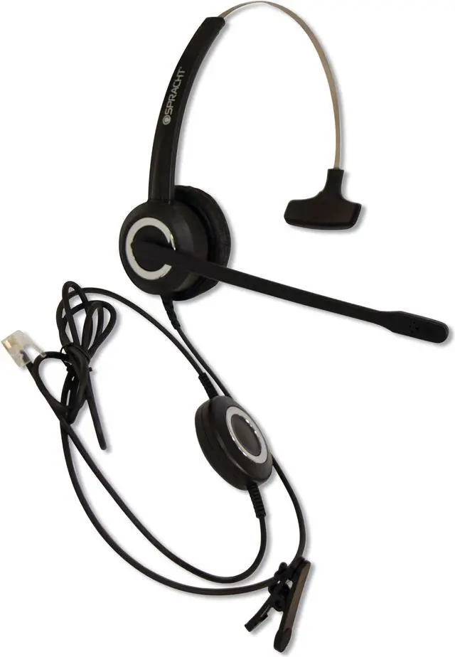 Alt view image 10 of 17 - Zum RJ9M Universal Desktop Headset - Monaural